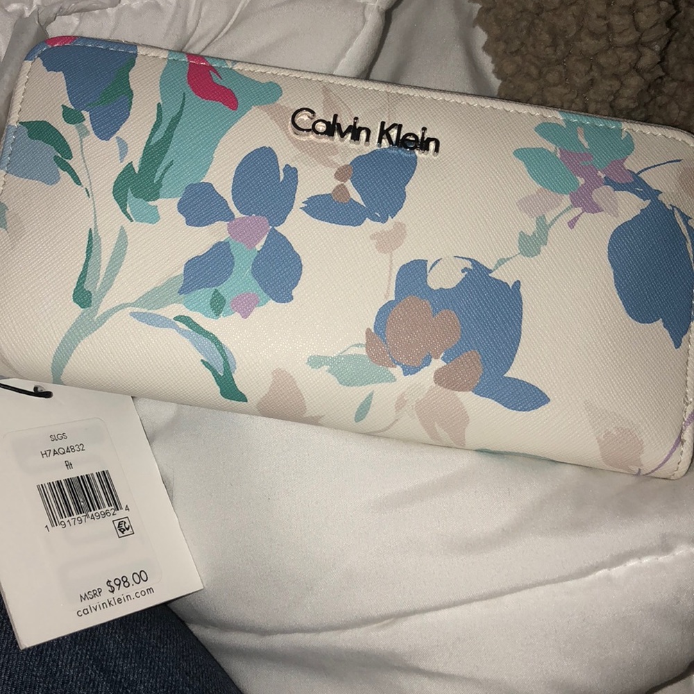 Floral Calvin Klein wallet